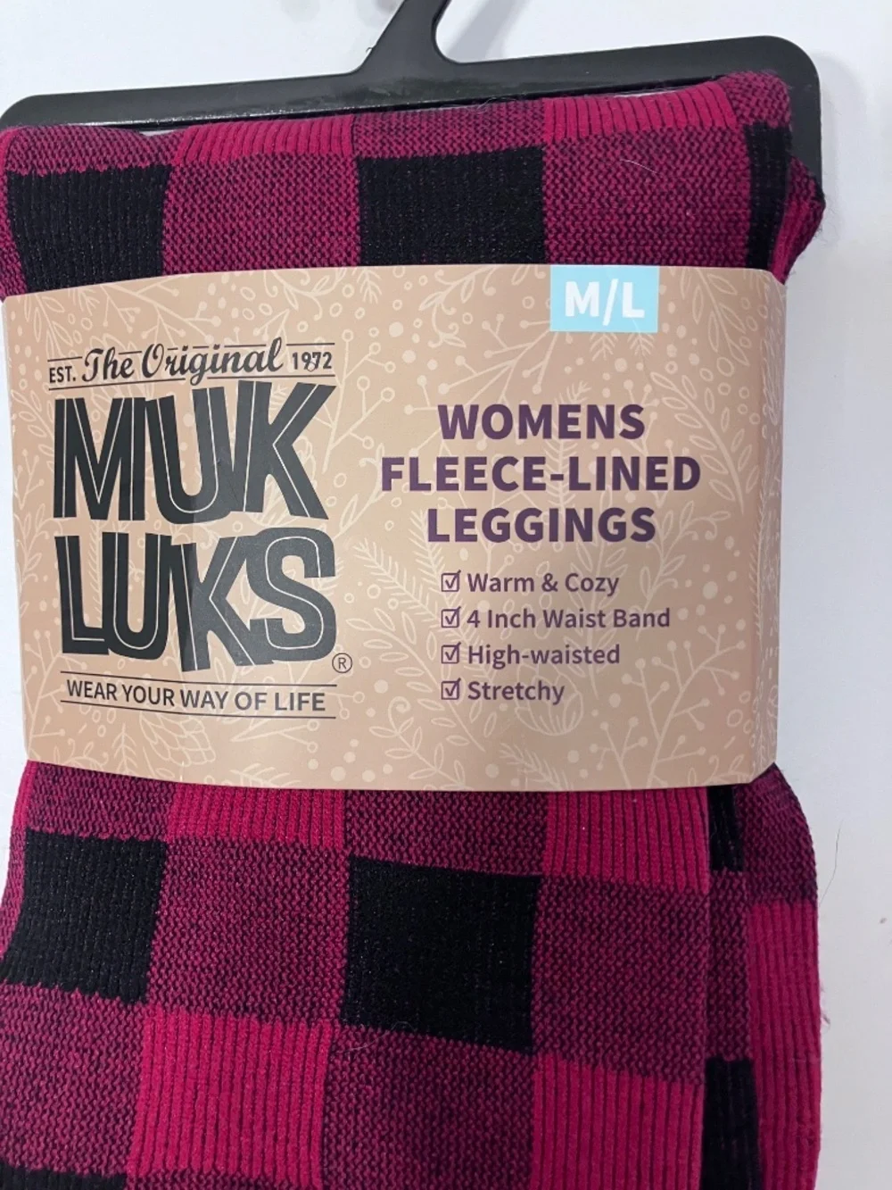 Muk Luks Fleece Lined Leggings M/L NEW